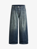 Vintage Pleated Fade Baggy Jeans