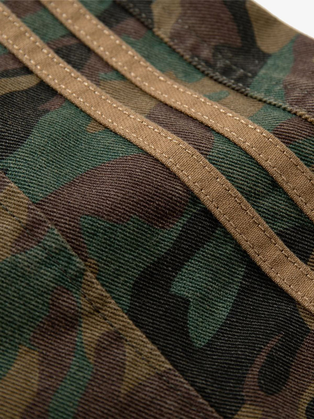 Street Camouflage Side-Striped Jeans