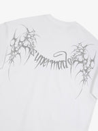 SUPM Gothic Sharp Letter Graphic T-Shirt