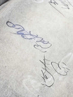 Hand Drawn Scribble Print Baggy Jeans