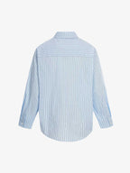 Fun Graffiti Striped Graphic Button-Up Shirt