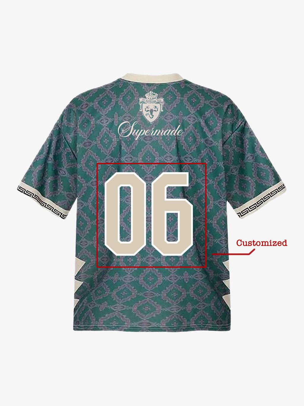 Retro Baroque Pattern Jersey T-Shirt