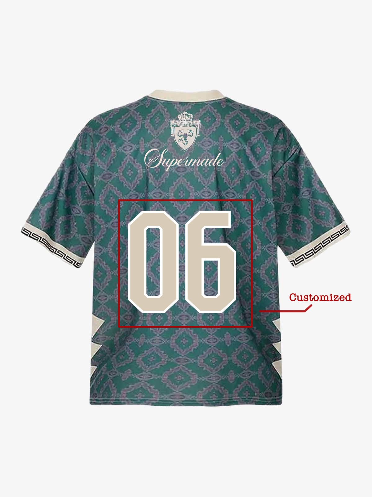 Retro Baroque Pattern Jersey T-Shirt