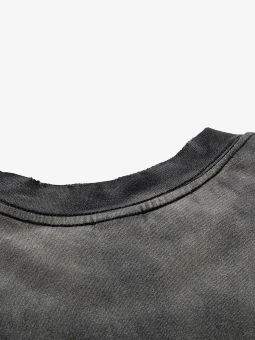 Washed Graphic Print Cotton T-Shirt