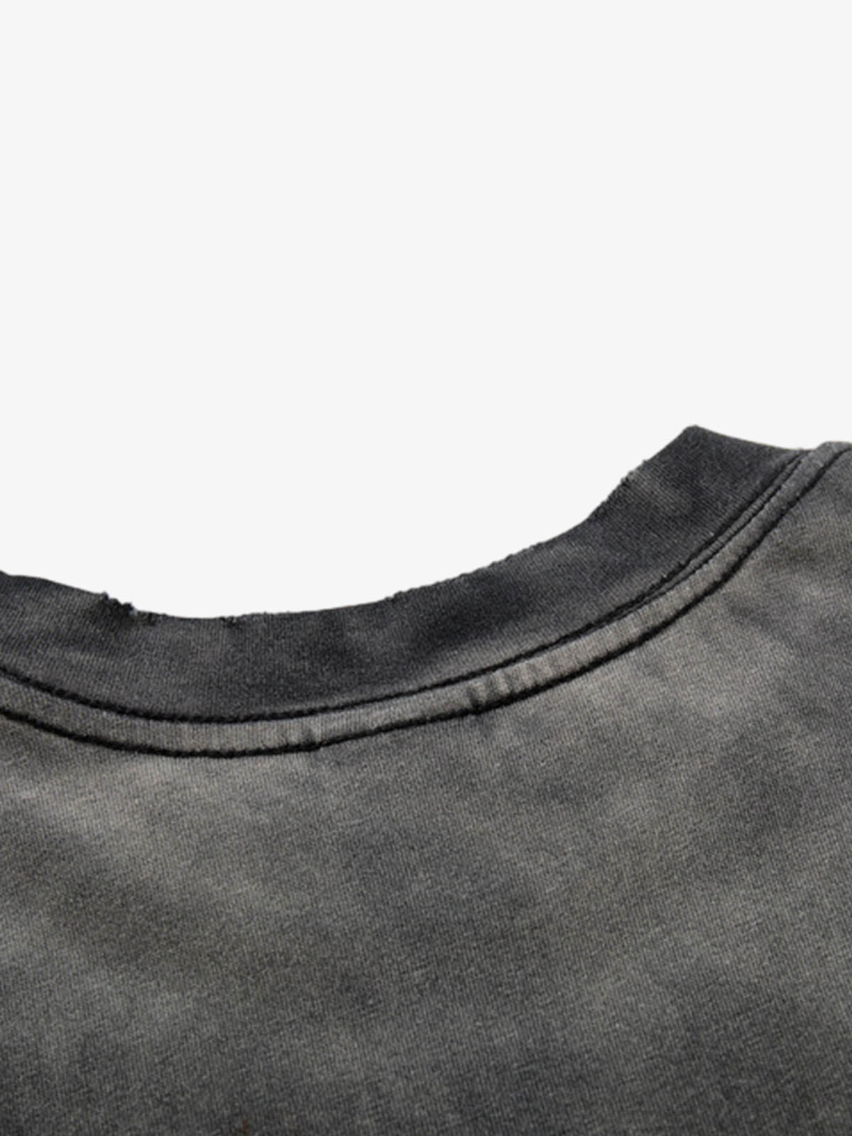 Washed Graphic Print Cotton T-Shirt