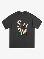 SPMD Letter Cable Graphic T-Shirt