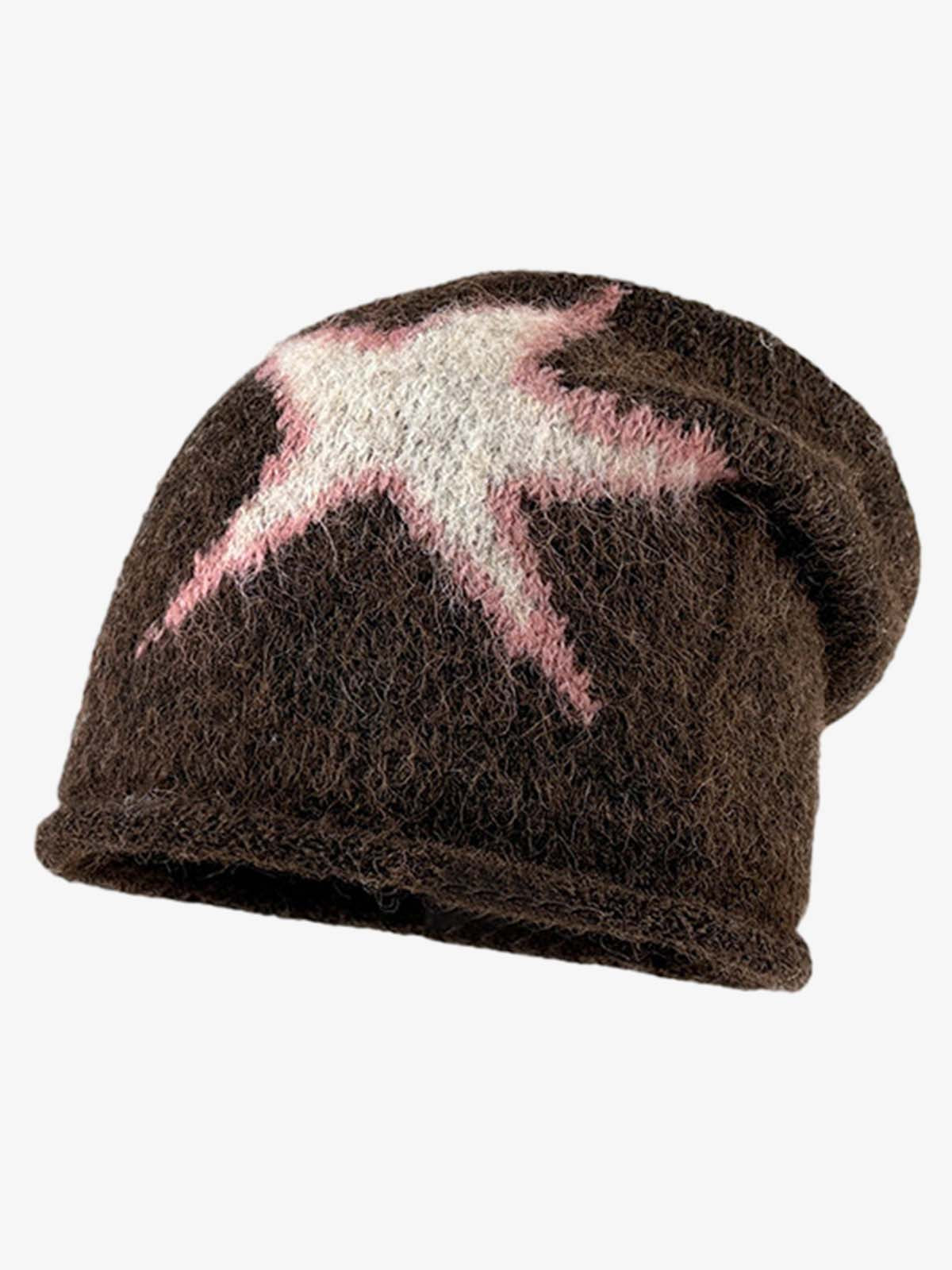 Star Pattern Knit Beanie