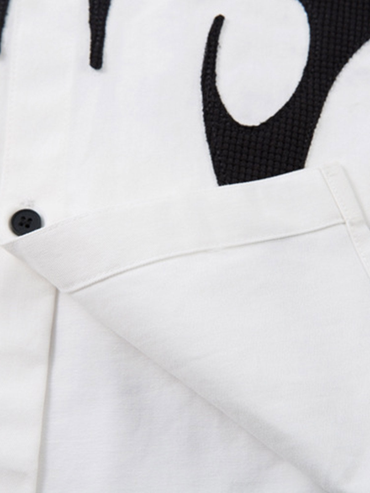 Tribal Flame Layered Cotton Linen Shirt