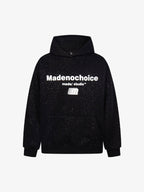 Simple Letter Print Sparking Loose Hoodie