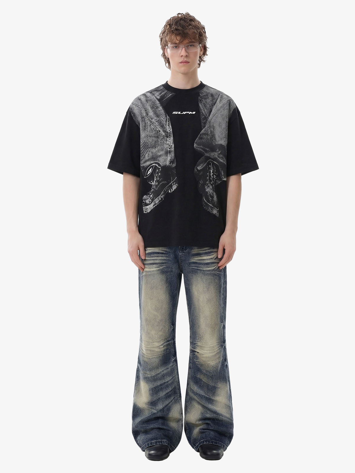 3D Trompe L’Oeil Graphic Short Sleeve T-Shirt - 2610