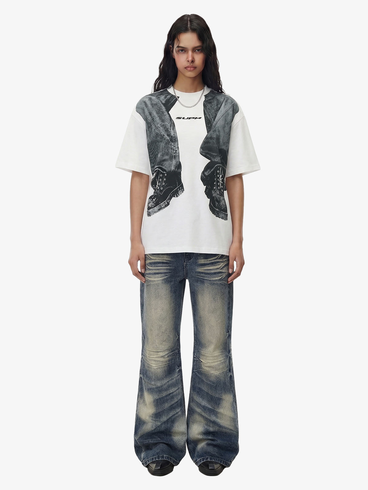 3D Trompe L’Oeil Graphic Short Sleeve T-Shirt - 2610