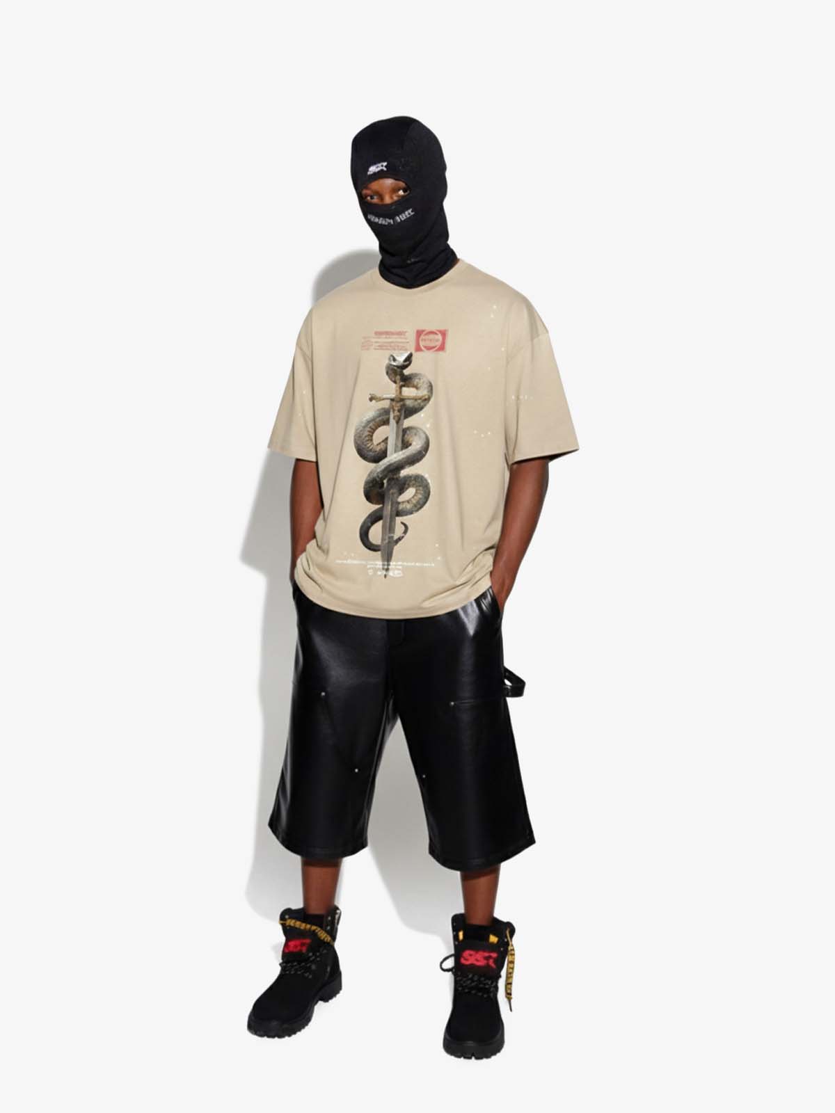 Snake and Sword Graphic T-Shirt