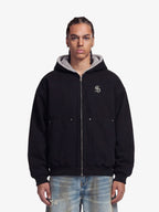 Theprecipice Fur Hooded Zip Up Quilted Jacket - 2510