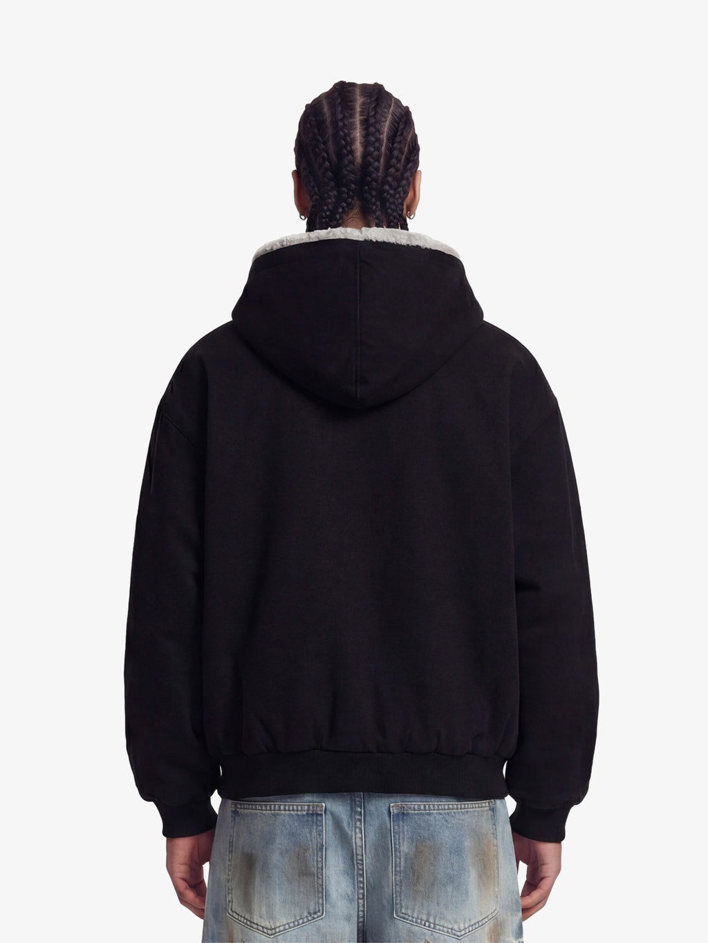 Theprecipice Fur Hooded Zip Up Quilted Jacket - 2510