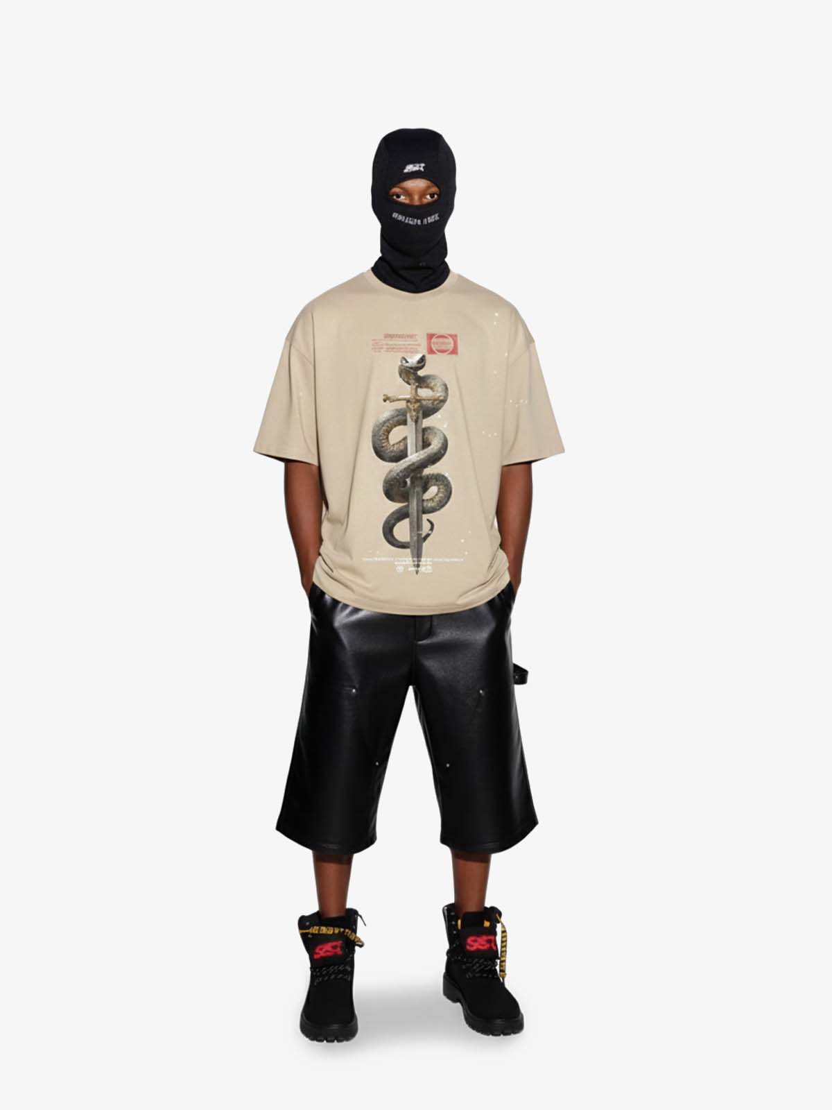 Snake and Sword Graphic T-Shirt