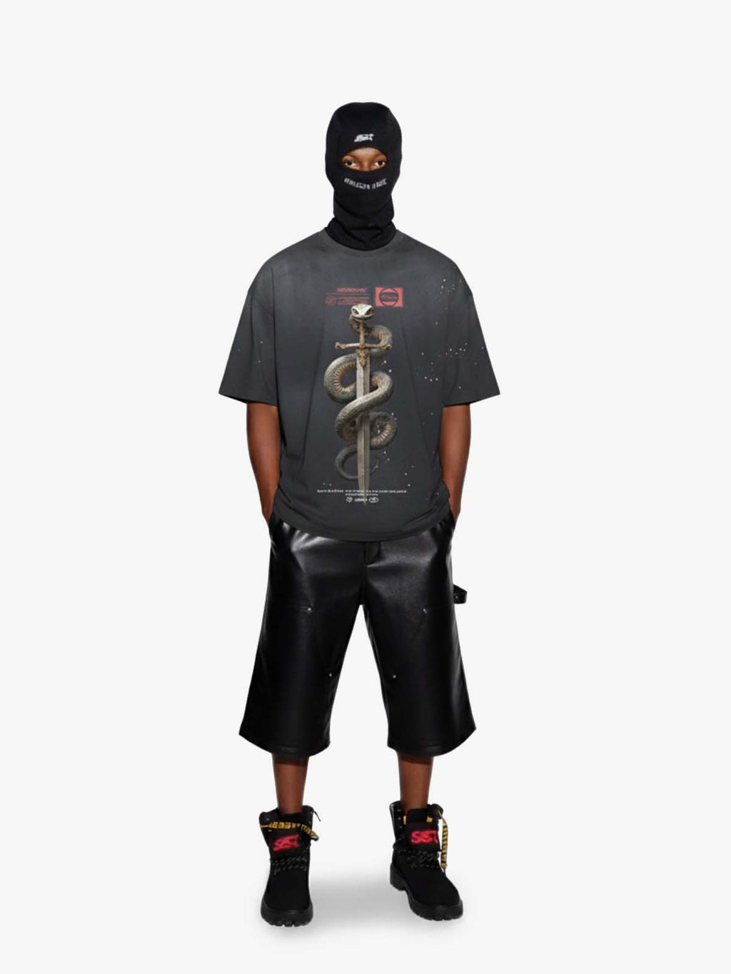 Snake and Sword Graphic T-Shirt