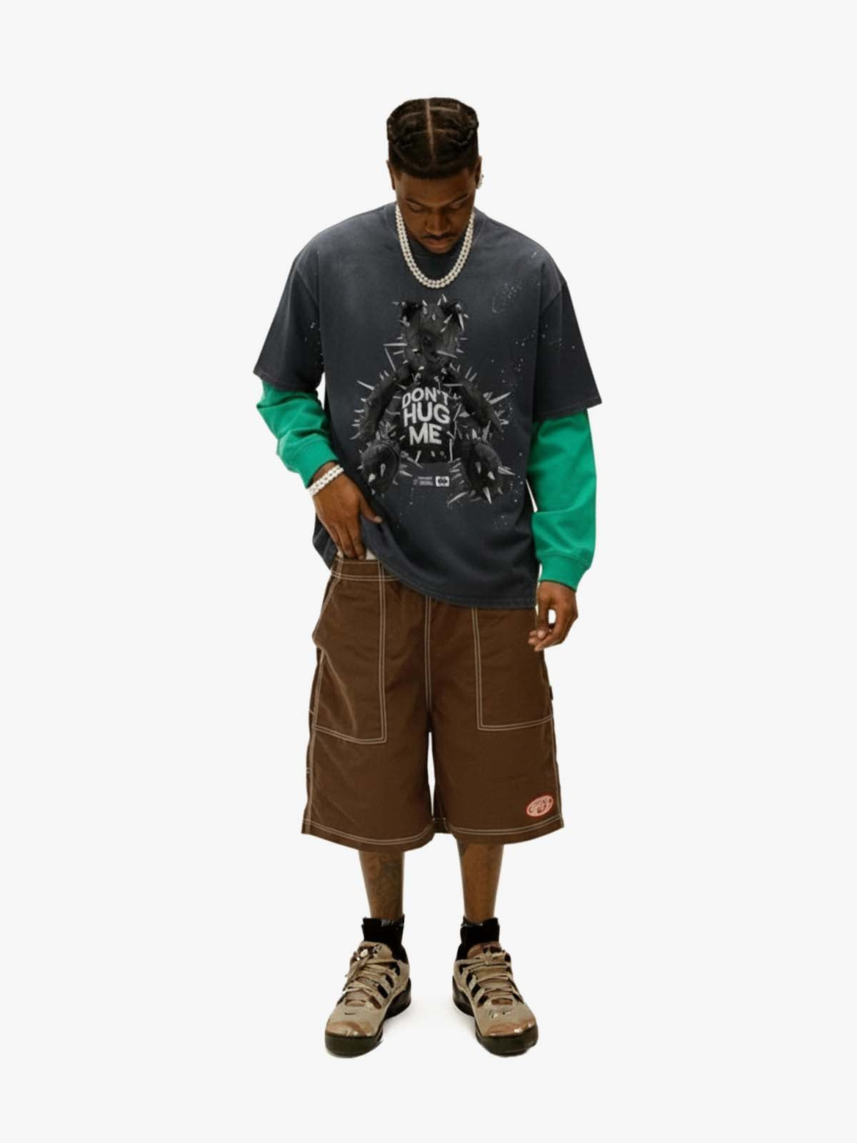 Spiked Bear Graphic T-Shirt