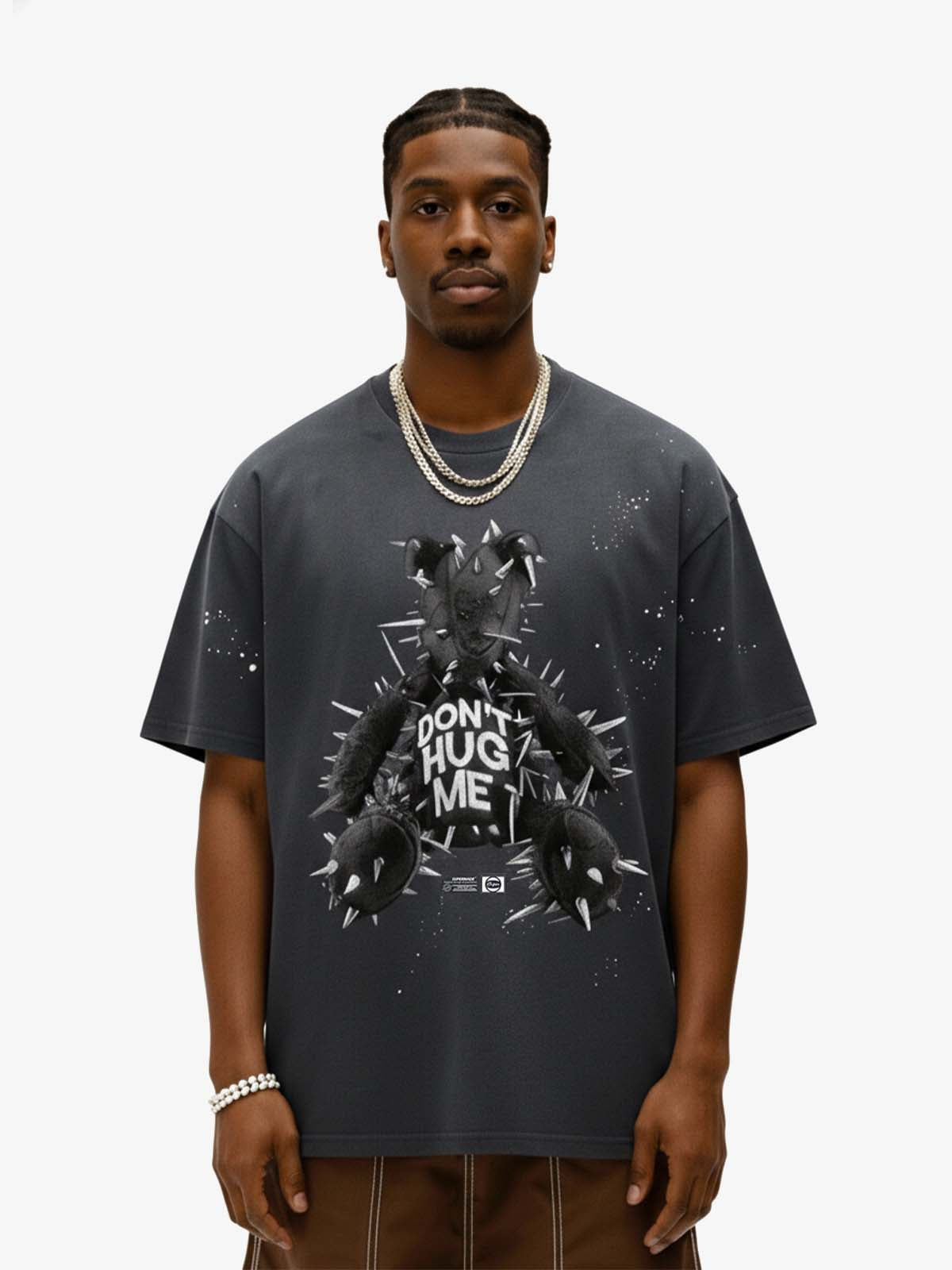 Spiked Bear Graphic T-Shirt