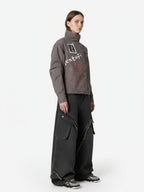 Retro Washed Distressed Deconstructed Patchwork Barrel Jeans
