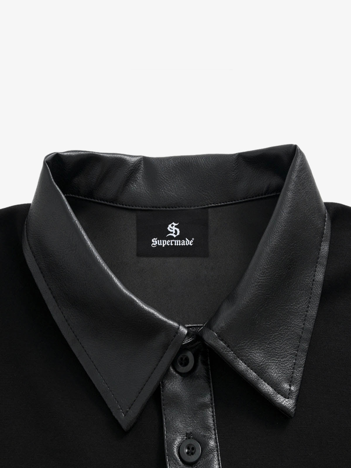 Motorcycle Style Lapel Polo Long Sleeve T-Shirt