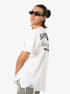 Retro Letter Lip Graphic T-Shirt