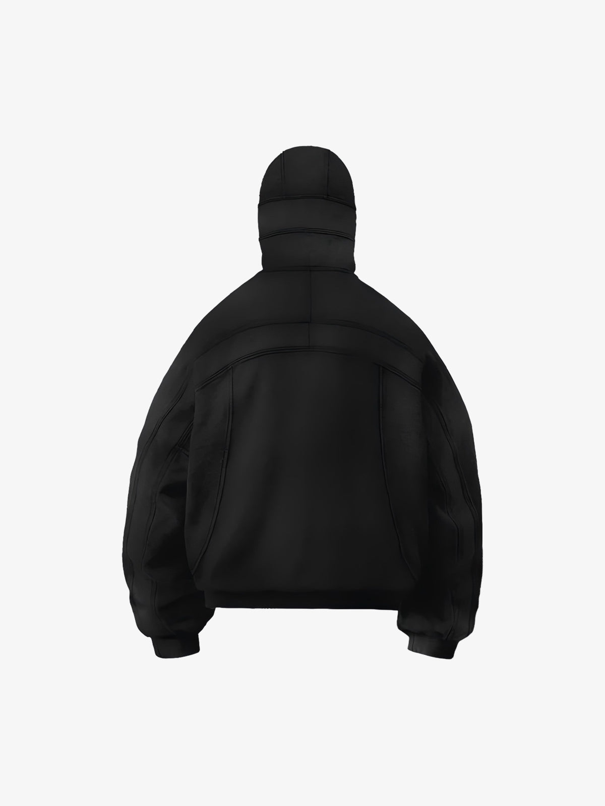 Fleece Retro Zipper Eye-Hood Design Hooded Jacket - 2489