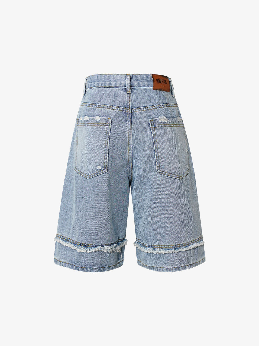 Theprecipice High Street Washed Distressed Denim Shorts - 2100