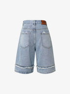 Theprecipice High Street Washed Distressed Denim Shorts - 2100