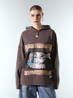 Distressed Thorn Destruction Painting Hoodie
