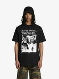 Vintage Washed Punk Graphic Print T-Shirt