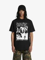 Vintage Washed Punk Graphic Print T-Shirt