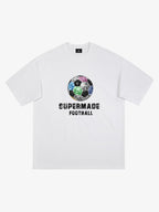 Color Block Soccer Ball Graphic T-Shirt