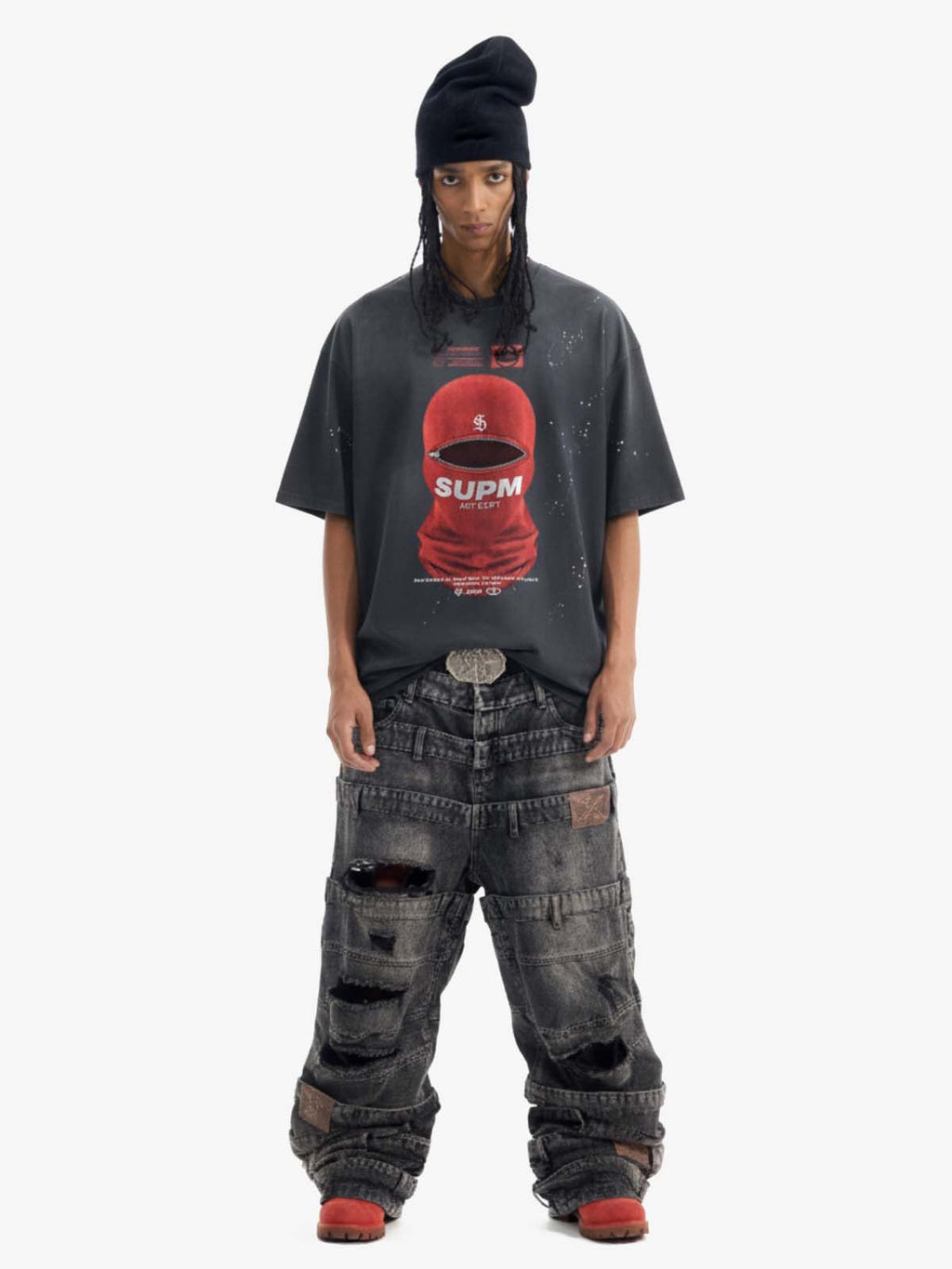 Red Balaclava Graphic T-Shirt