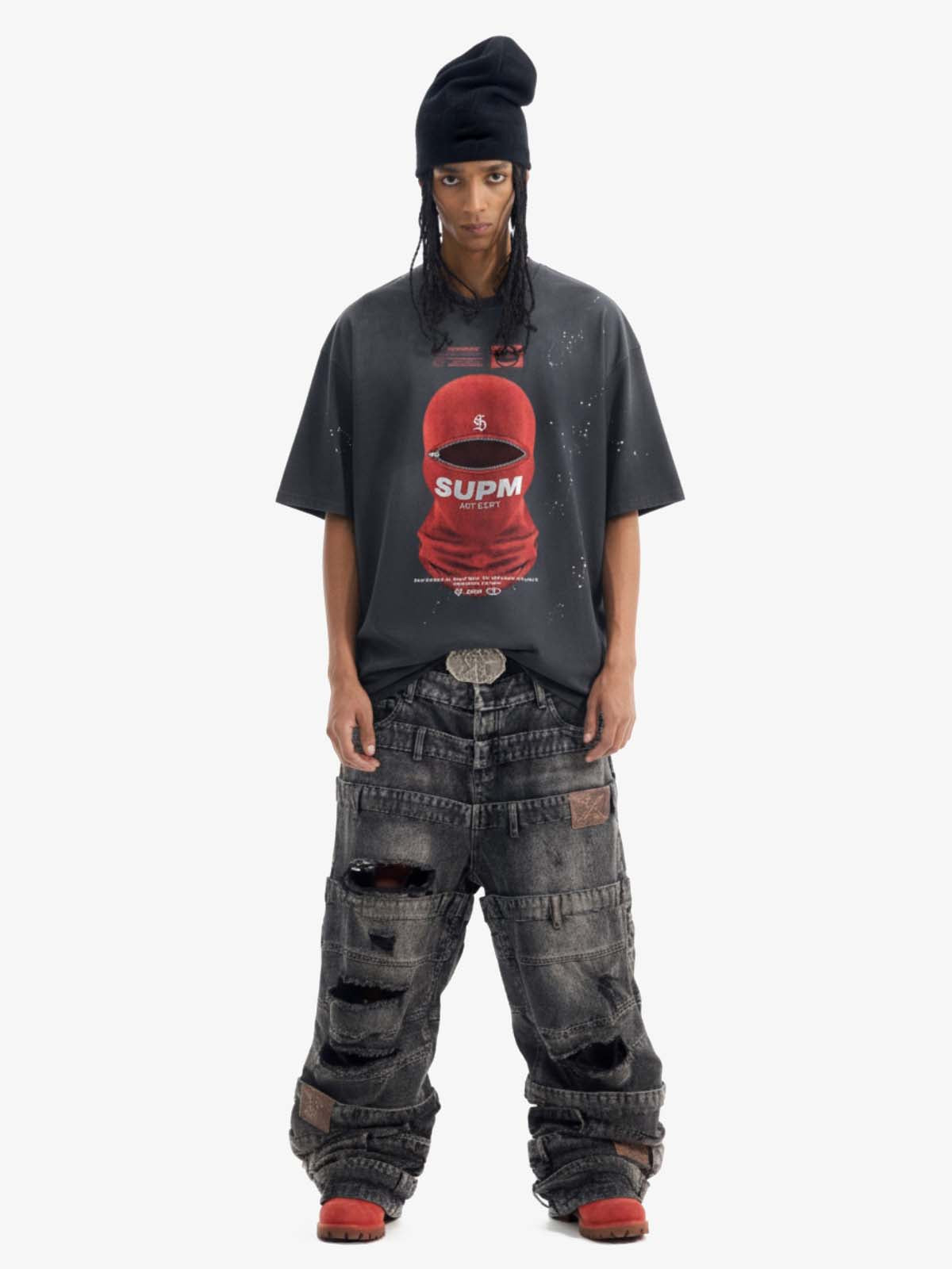 Red Balaclava Graphic T-Shirt