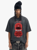 Red Balaclava Graphic T-Shirt