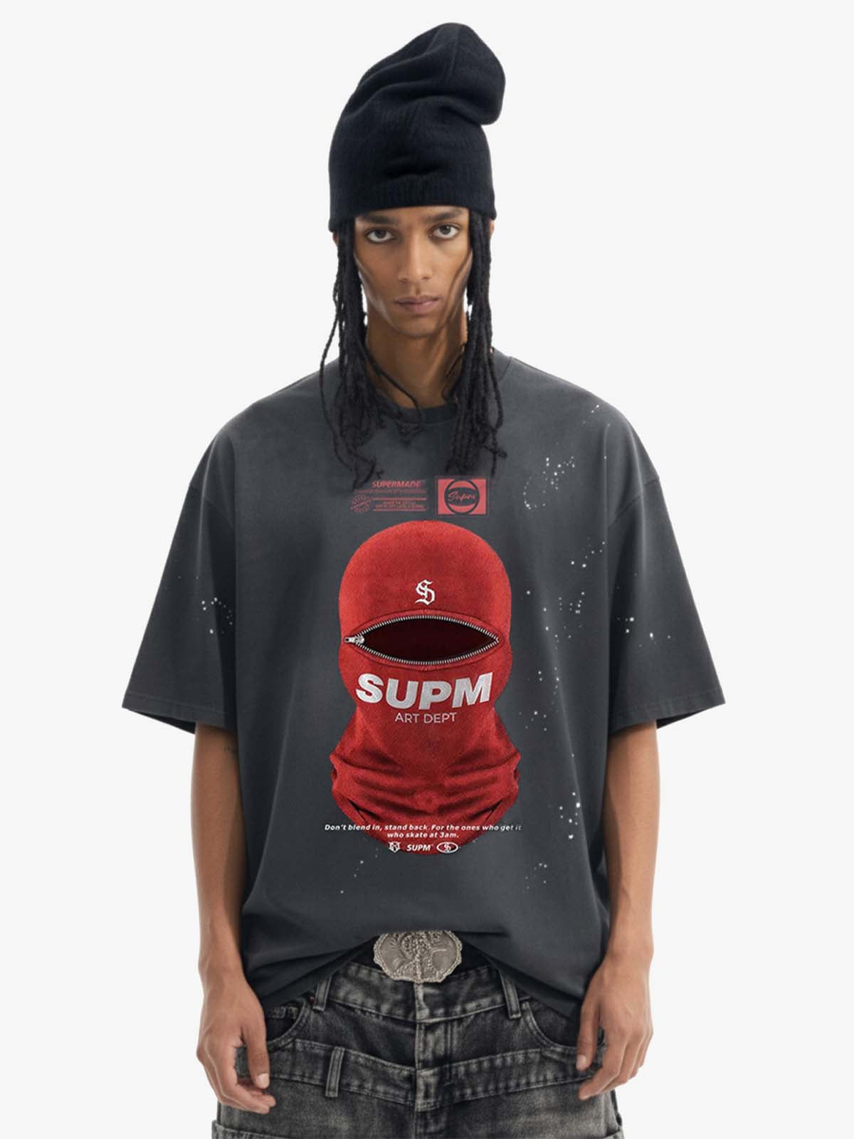 Red Balaclava Graphic T-Shirt