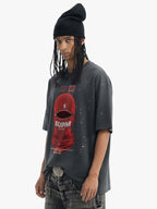 Red Balaclava Graphic T-Shirt