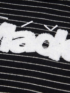 precipice Striped Terry Embroidery "Made" Hoodie