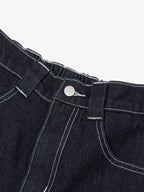 Vintage Topstitched Scimitar Jeans