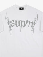 SUPM Gothic Sharp Letter Graphic T-Shirt