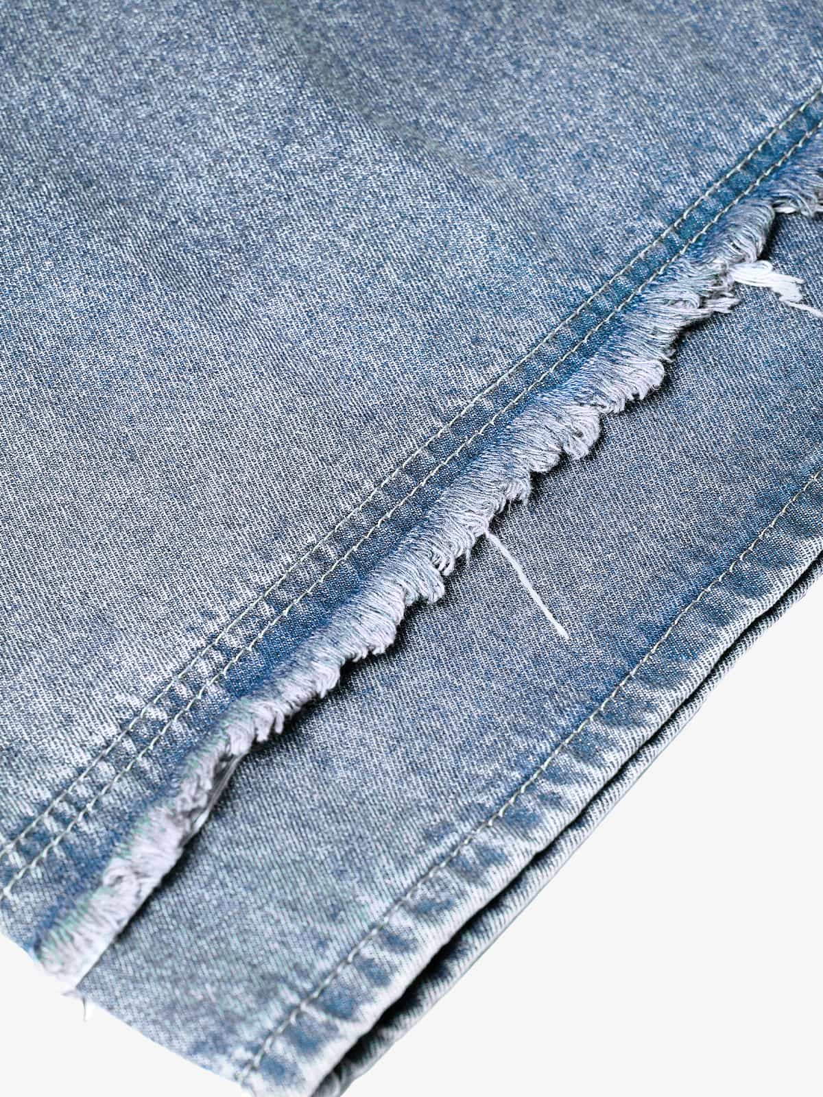 Theprecipice High Street Washed Distressed Denim Shorts - 2100