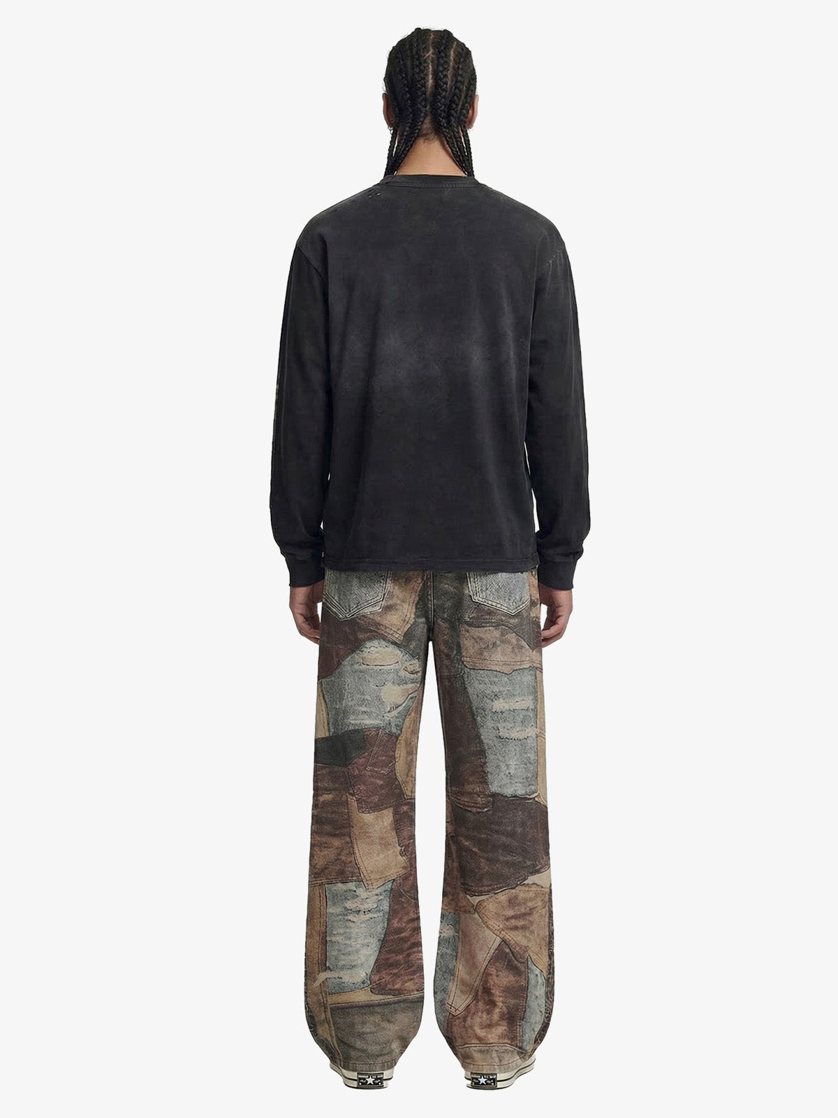 Theprecipice High Street Distressed Washed Printed Jeans - 2246