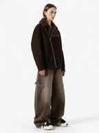 Vintage Washed Workwear Barrel Jeans - 2593