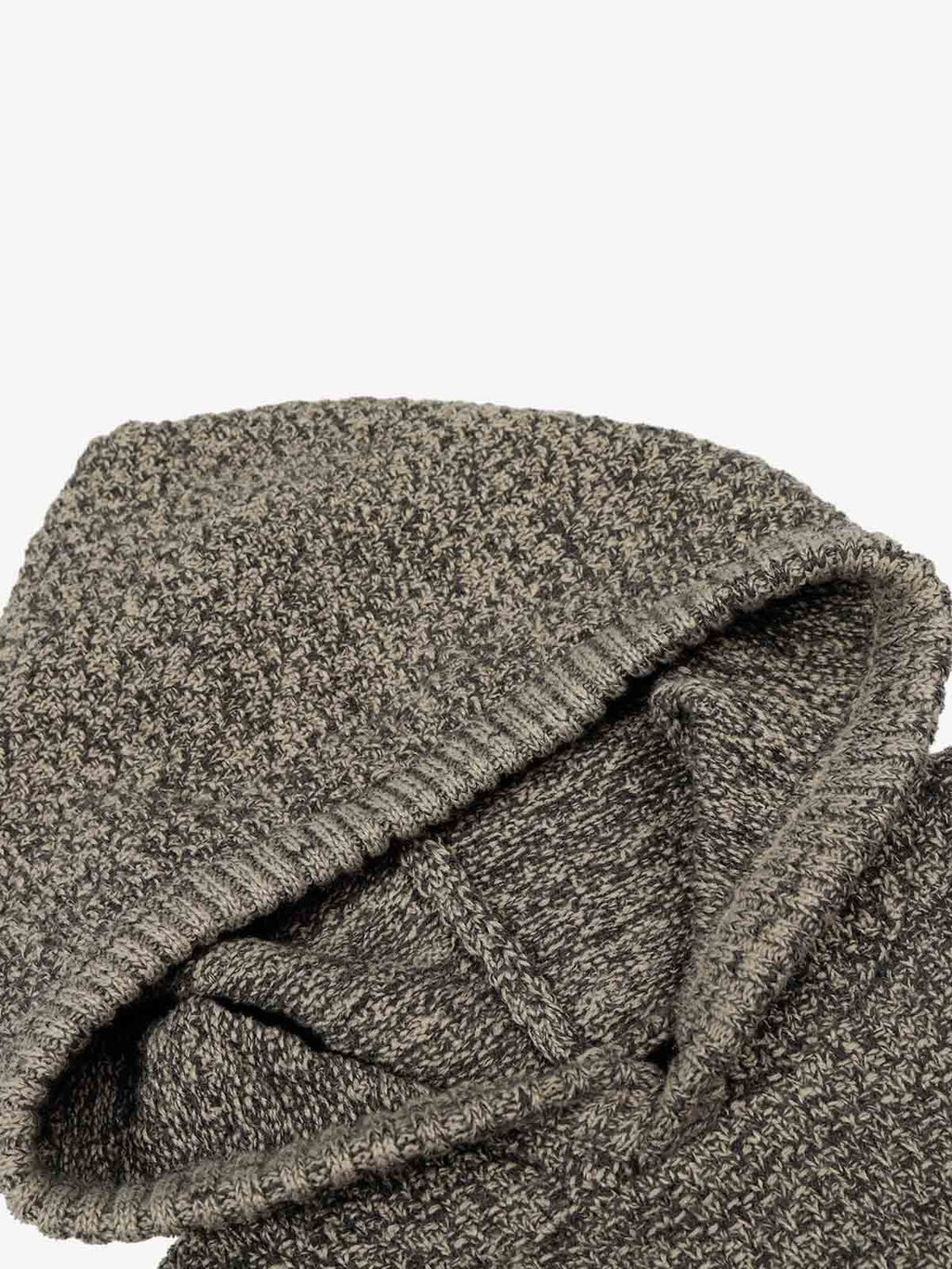 Relaxed Fit Knit Hooded Pullover Hoodie Sweater
