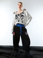 Vintage Paratrooper Layered Look Sweatpants - 2556