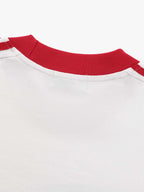 Jersey Digital Print Colorblock Long-Sleeved T-Shirt