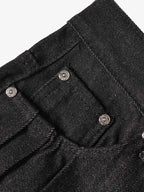 Studded Pleat Wide Leg Denim Jeans - 2606