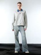 Denim Ripped Washed Distressed Jeans - 2503