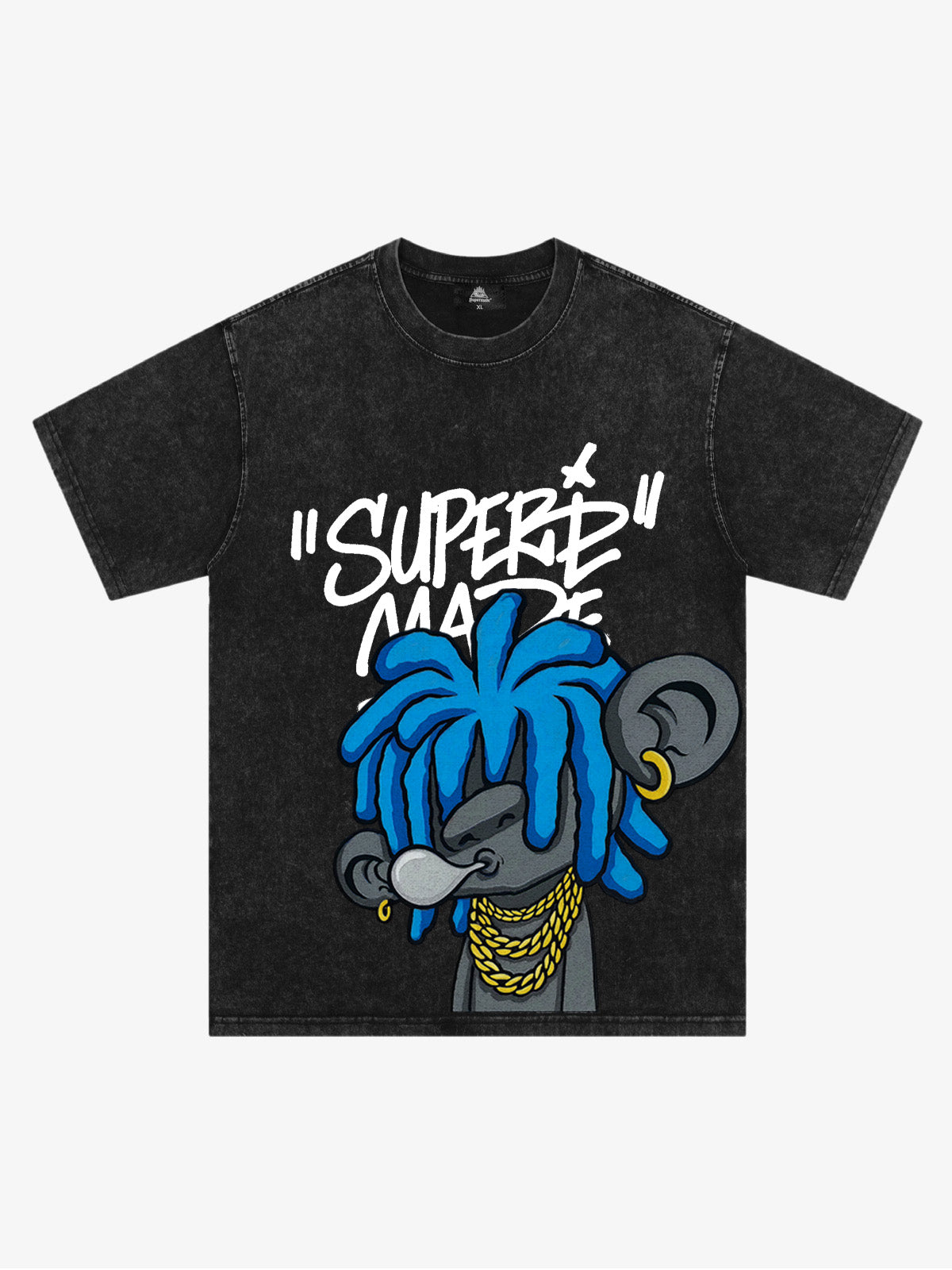 Theprecipice Graffiti Trend Blue Dreadlock Boy T-Shirt