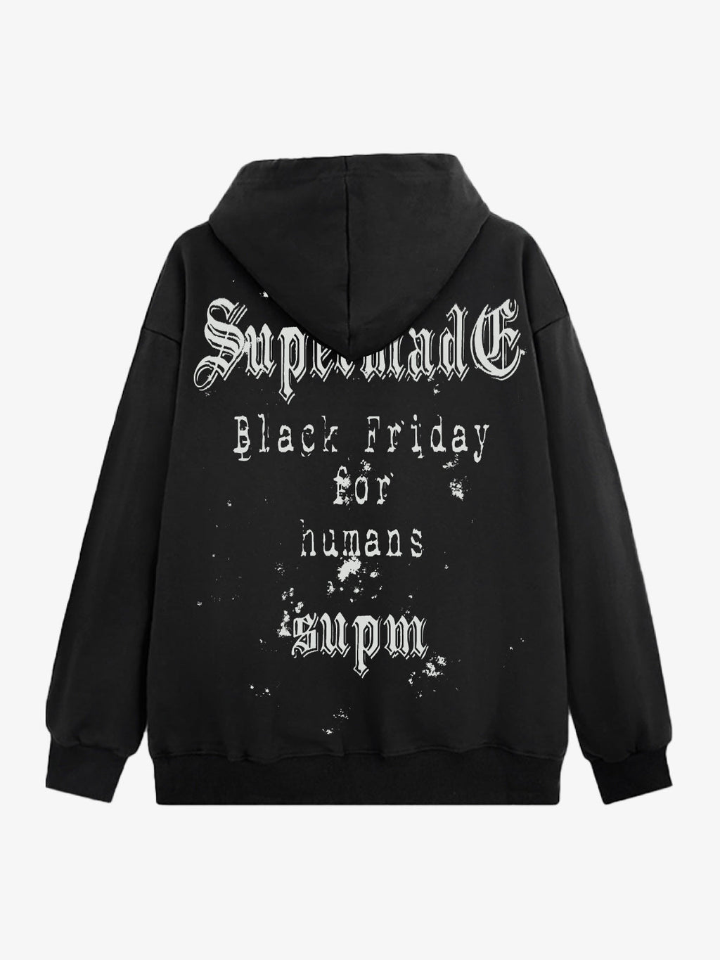 Gothic Skull Spider Web Graphic Hoodie